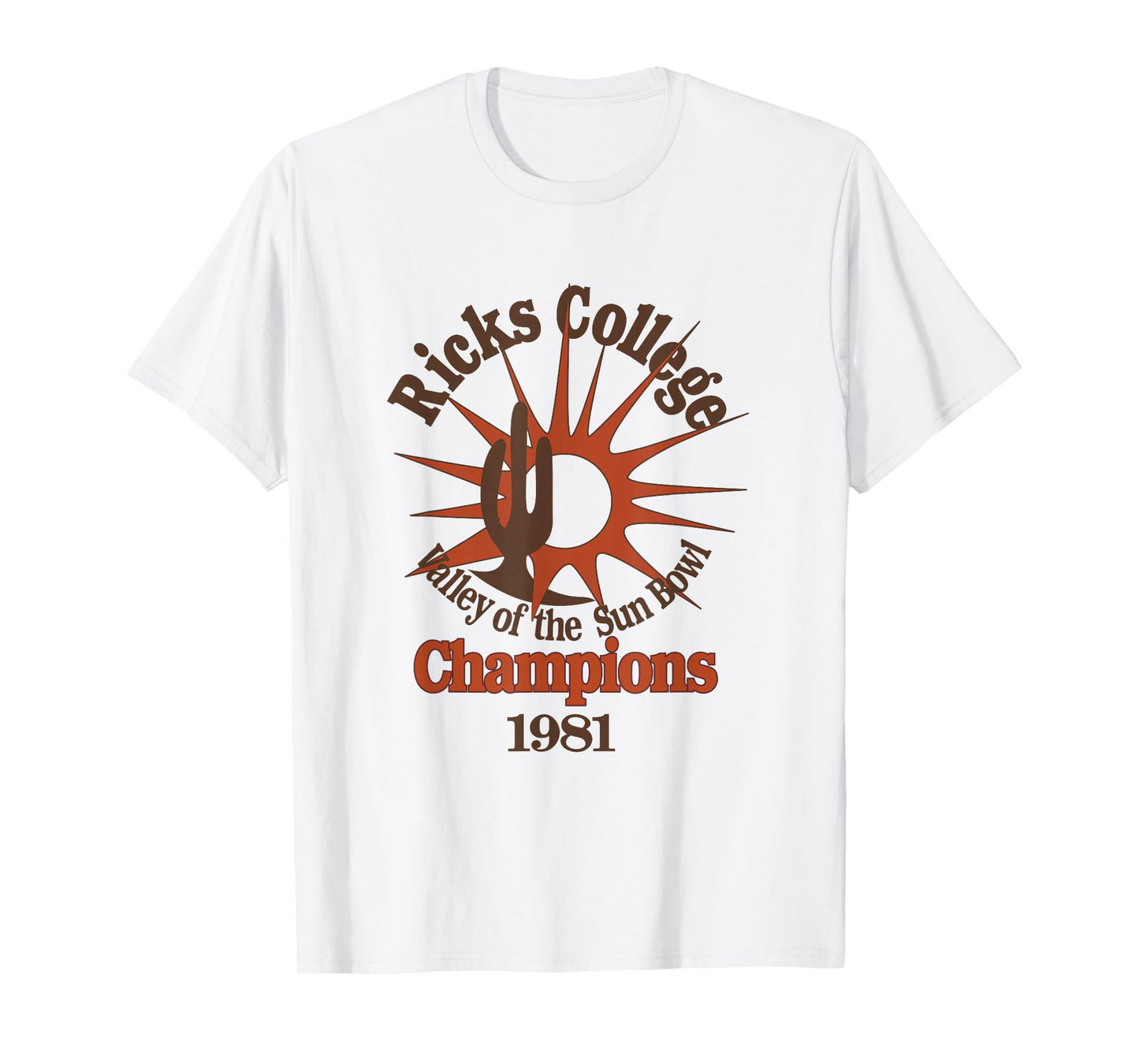 Valley of the Sun Bowl Champions 1981 - Ricks College T-Shirt