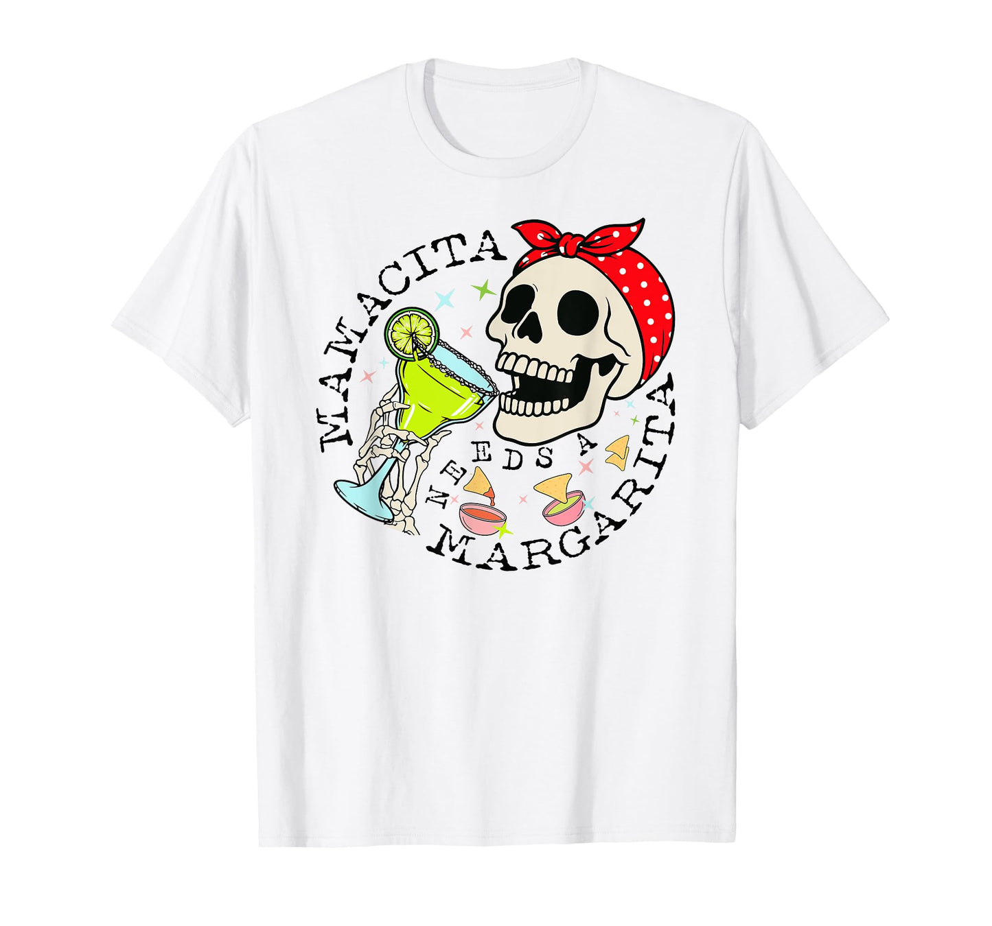 Mama Cita Mamacita Needs A Margarita Funny Mothers Day T-Shirt