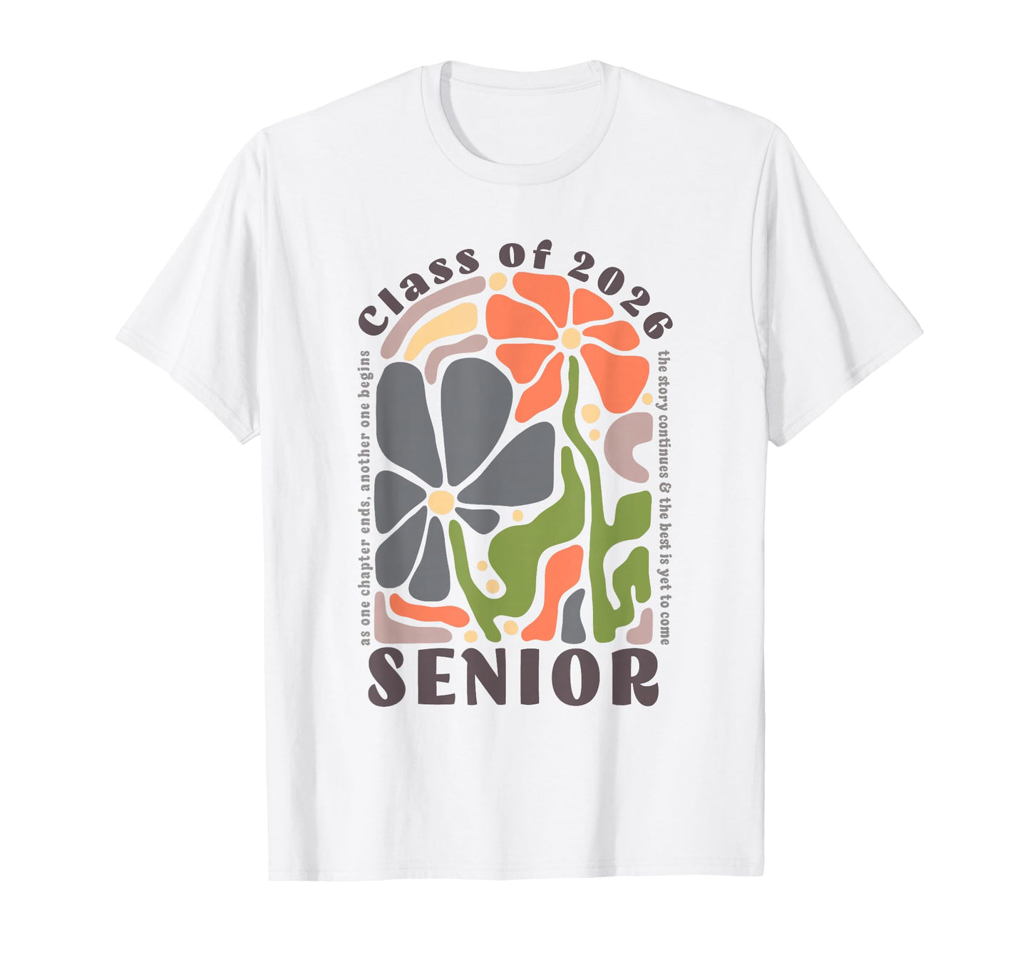 Senior 2026 Boho Floral Class of 2026 High School Senior T-Shirt