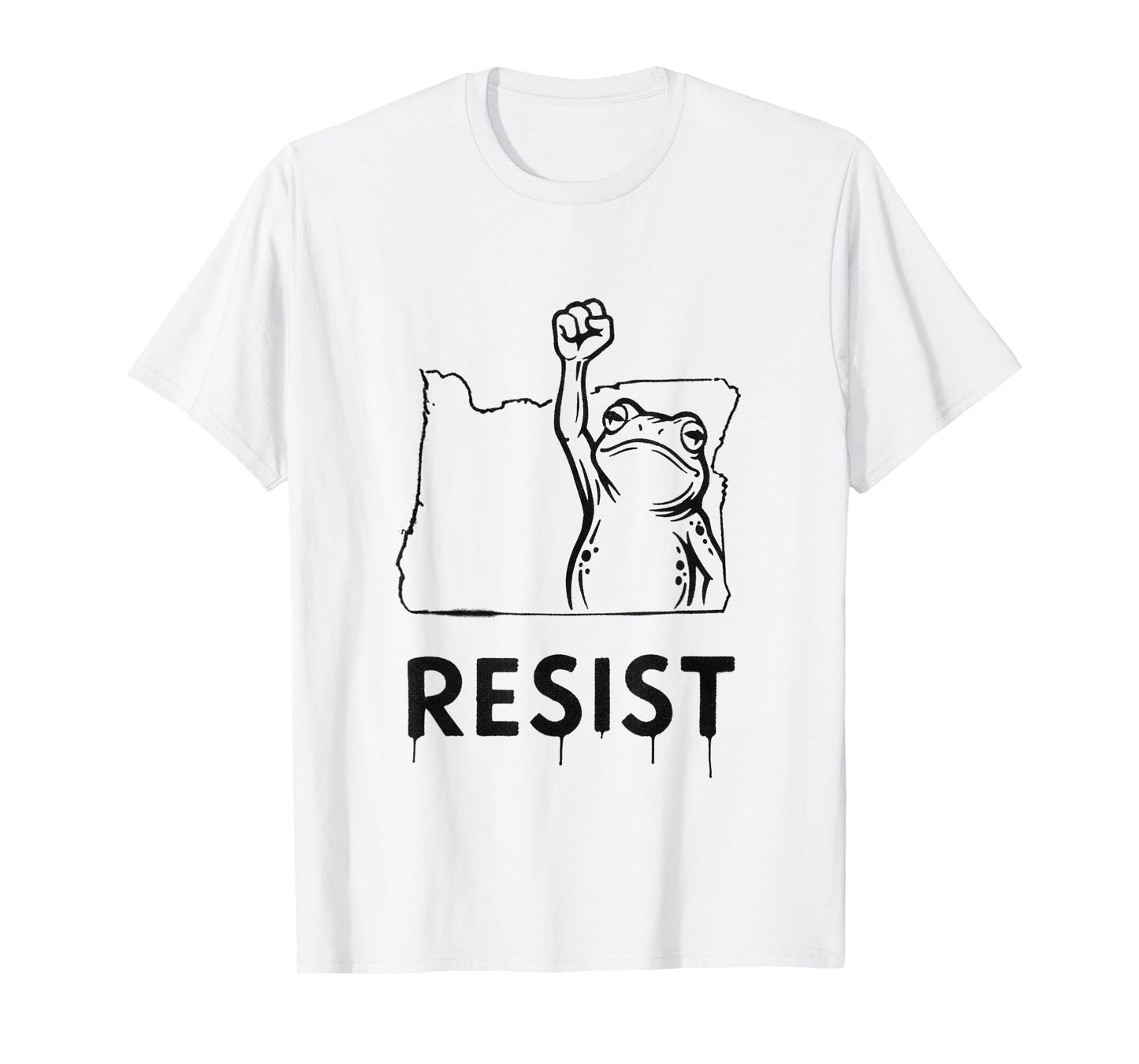Portland Frog Protest Shirt Funny Portland Frog T-Shirt