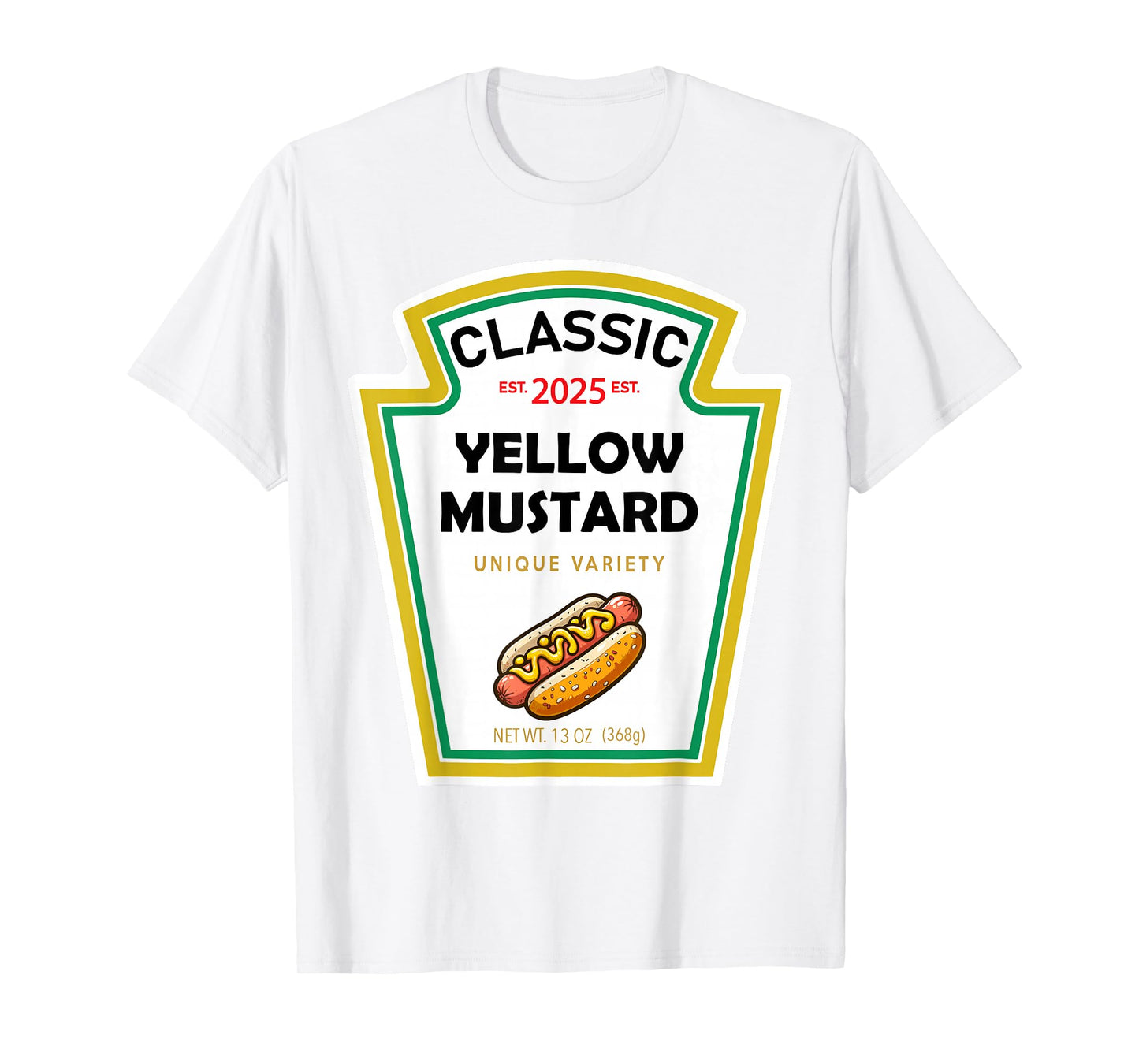 Yellow Mustard DIY Halloween Costume Matching Groupe Mustard T-Shirt