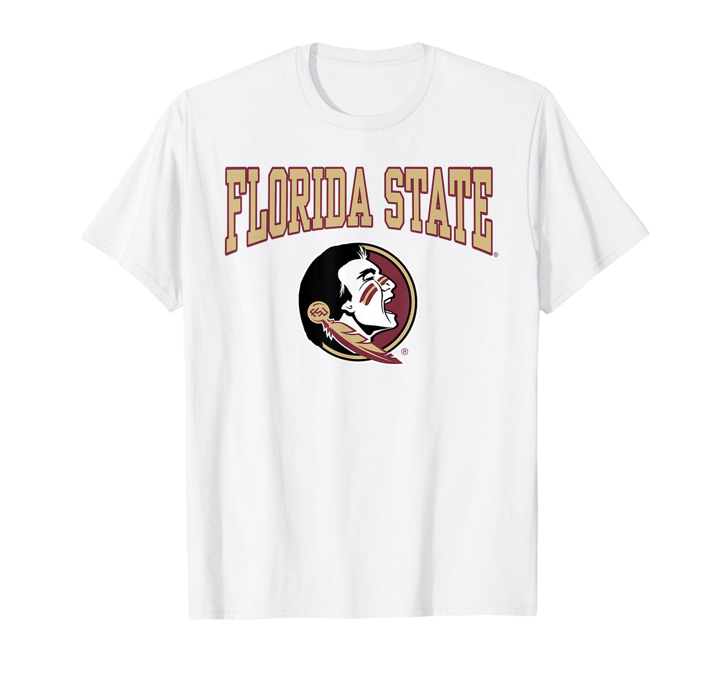Florida State Seminoles Arch Logo Gray Officially Licensed T-Shirt