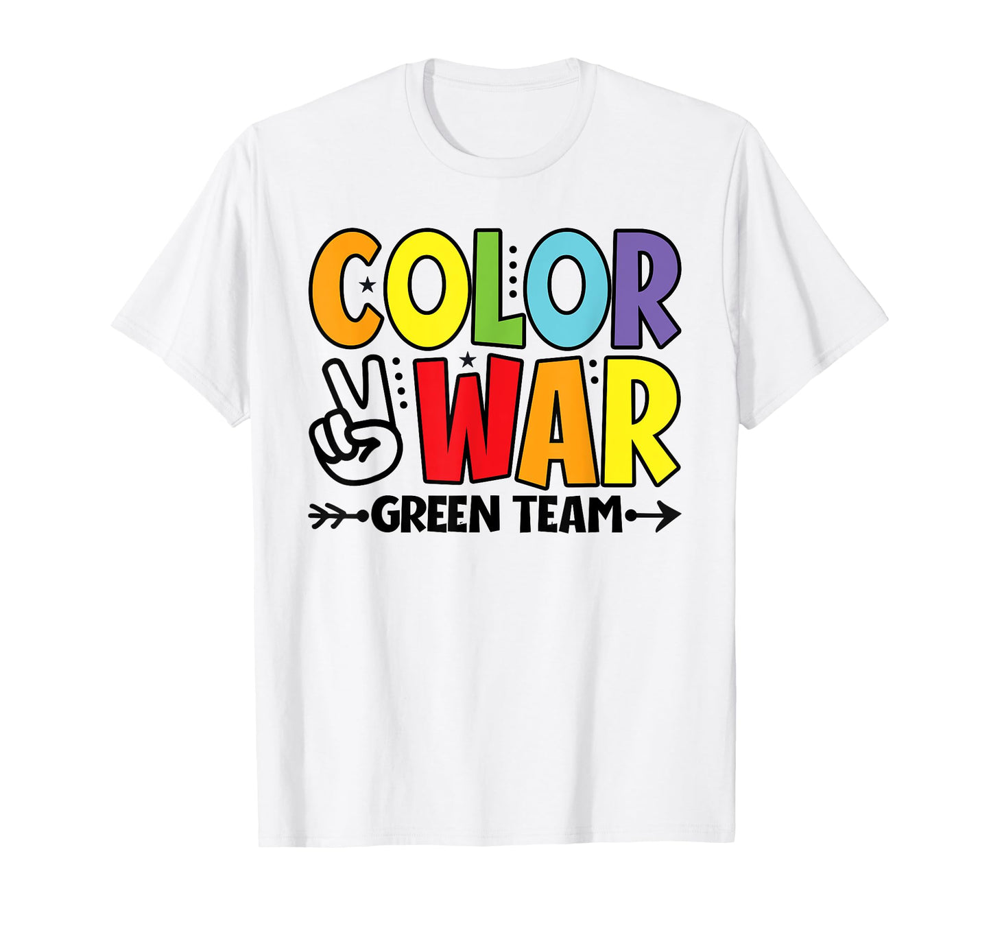 Color War Green Team Sleepaway Summer Camp Game T-Shirt