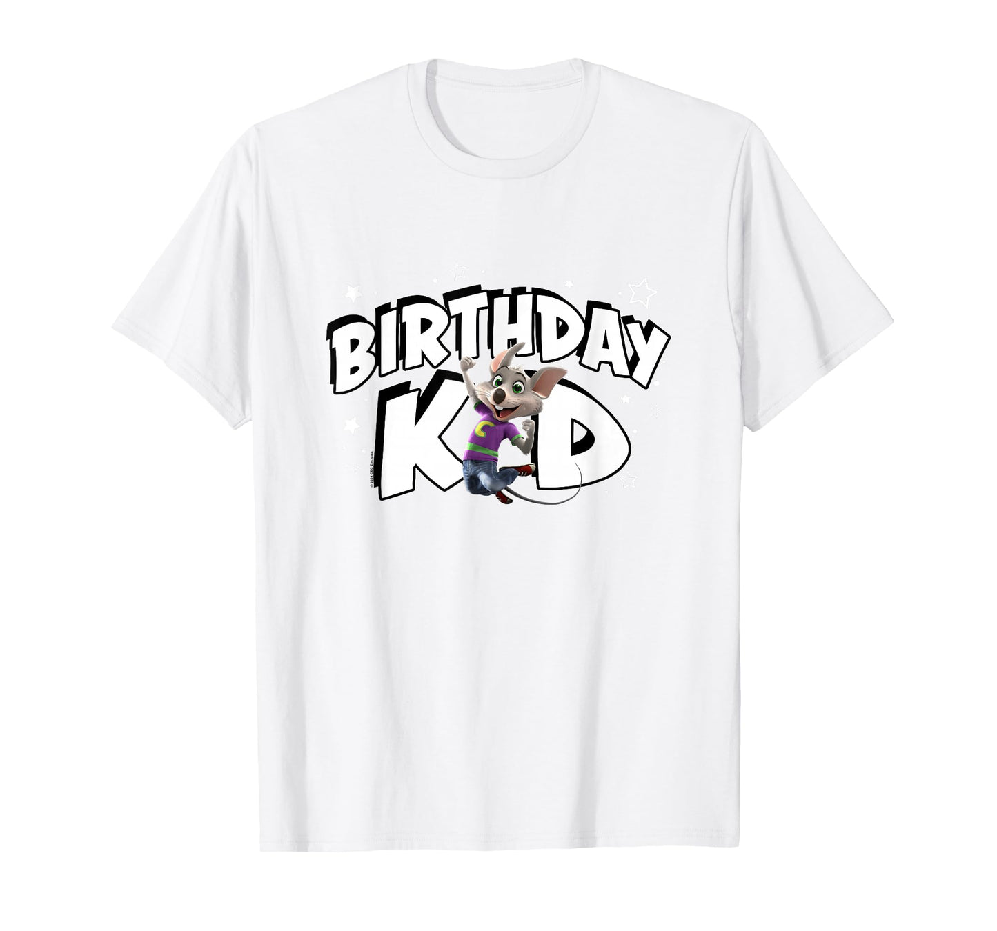 Chuck E. Cheese Birthday Kid Celebration Chuck Logo T-Shirt