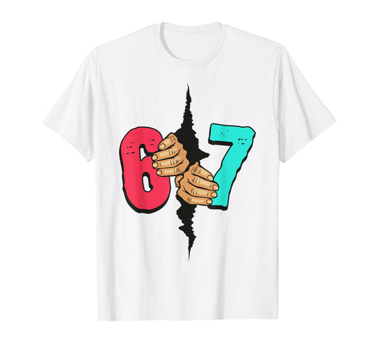 67 Meme Funny Six Seven Gen Alpha Slang Xmas 6 7 Halloween T-Shirt