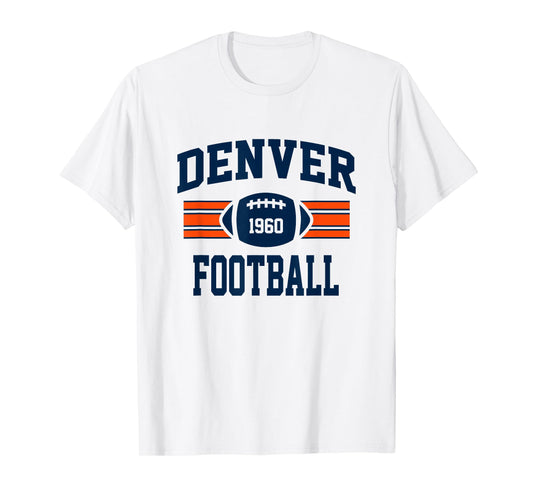 Denver Football Athletic Vintage Sports Team Fan Gift T-Shirt