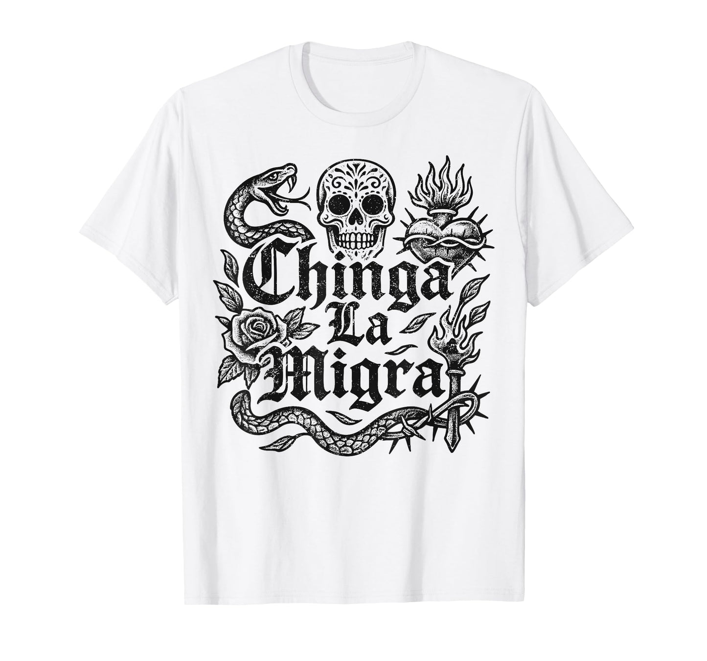 Chinga La Migra Pro Immigration Fascism Human Rights Justice T-Shirt