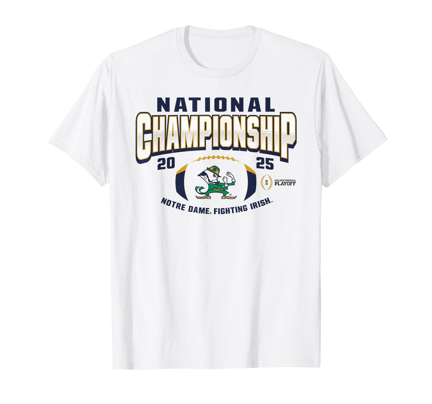 Notre Dame Fighting Irish National Championship 2025 Logo T-Shirt