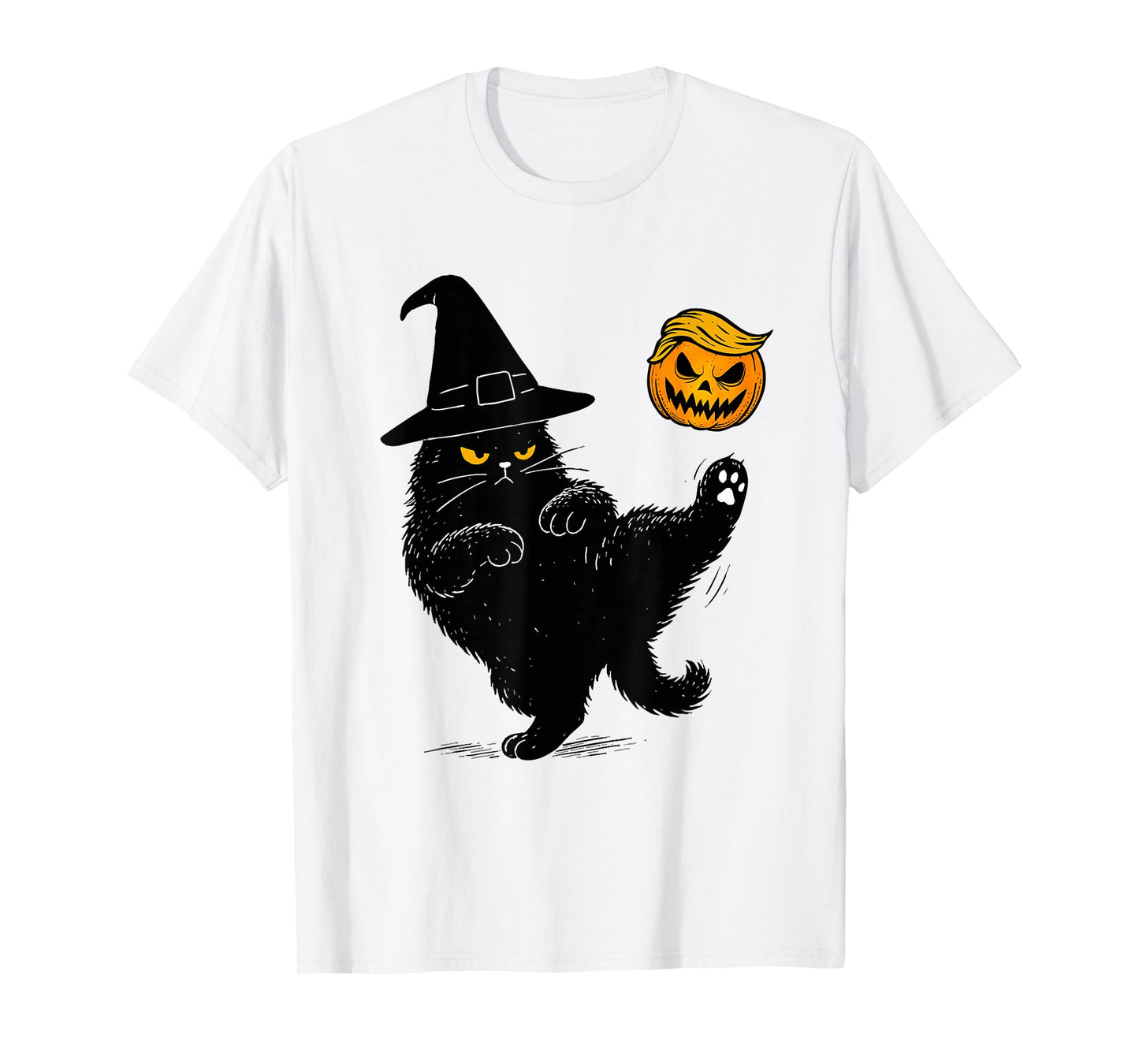No Kings Black Cat Halloween T-Shirt