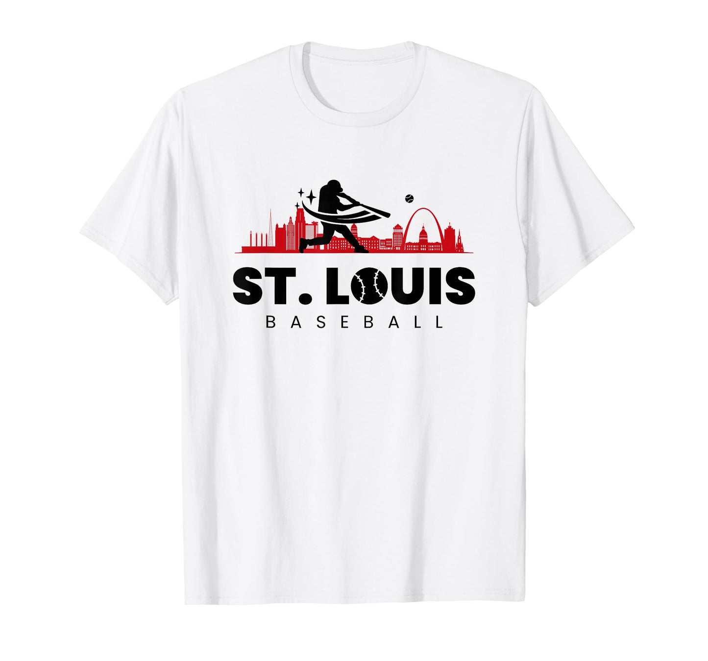 St Louis Baseball Vintage Minimalist Retro Baseball Lover T-Shirt