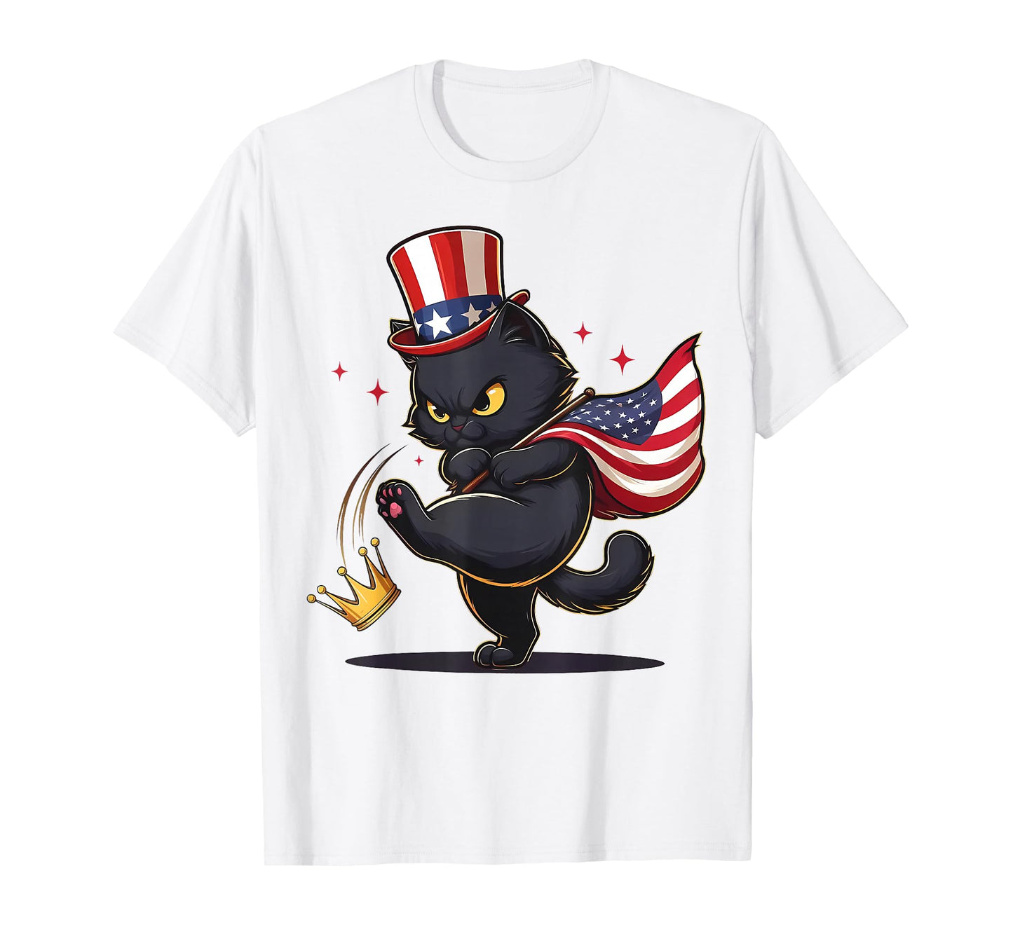Black Cat No Kings in America T-Shirt