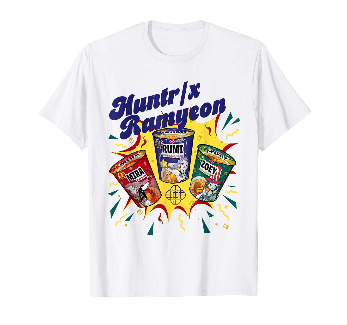 Kpop Demon Hunters HUNTR/X Ramyeon Officially Licensed T-Shirt