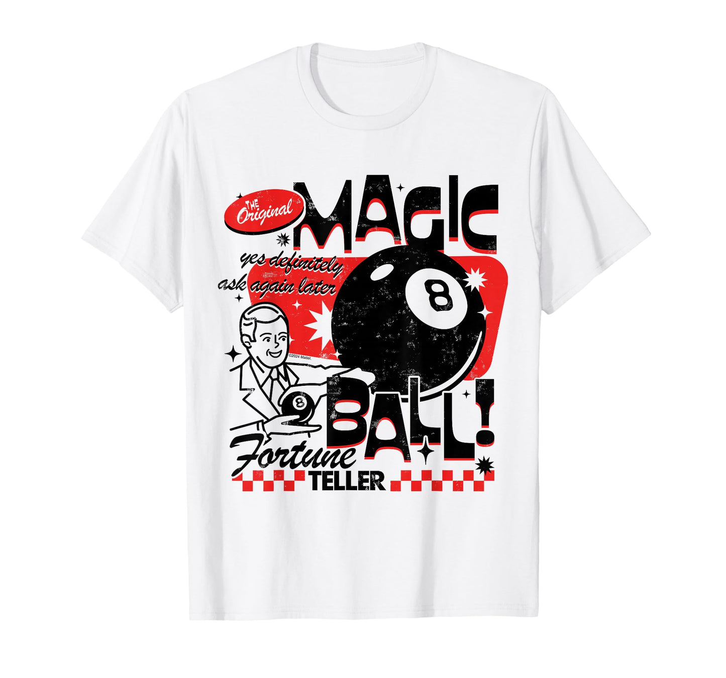 Magic 8 Ball - The Original Fortune Teller Vintage Pattern T-Shirt