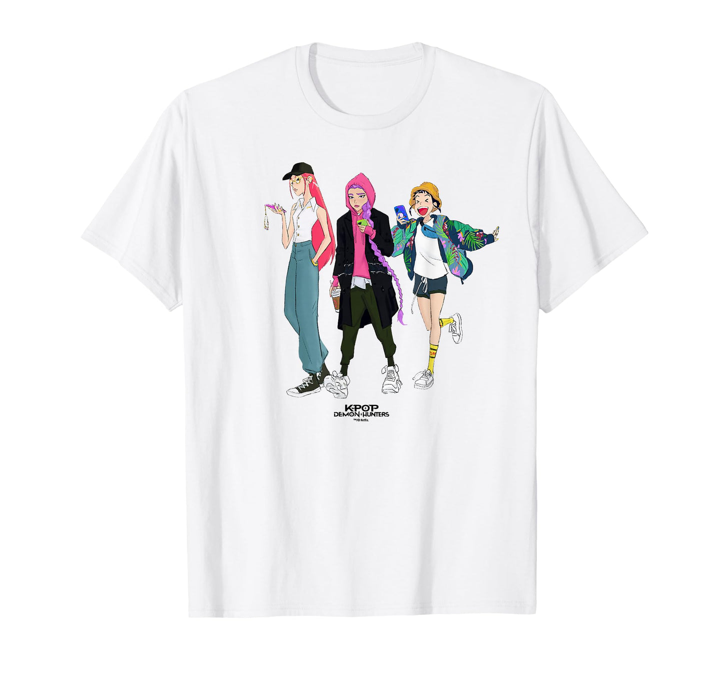 Kpop Demon Hunters HUNTR/X Girls Officially Licensed T-Shirt