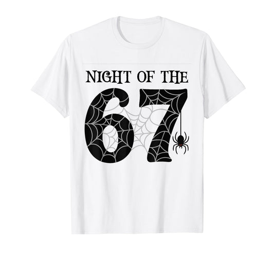67 Meme Halloween Night Spider - Six Seven Gen Alpha Z T-Shirt