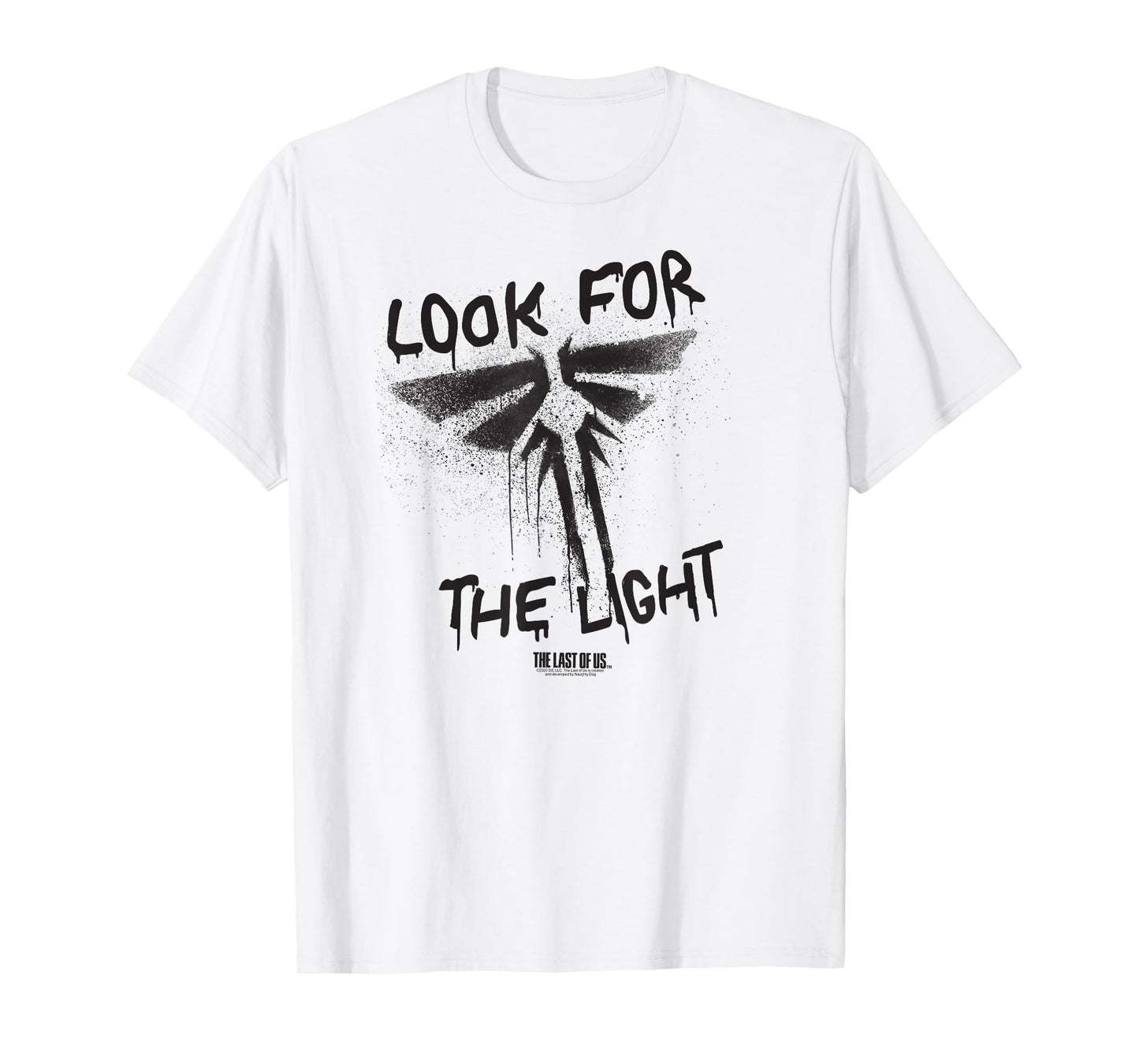 The Last of Us Look for the Light Firefly Spray Paint Game T-Shirt