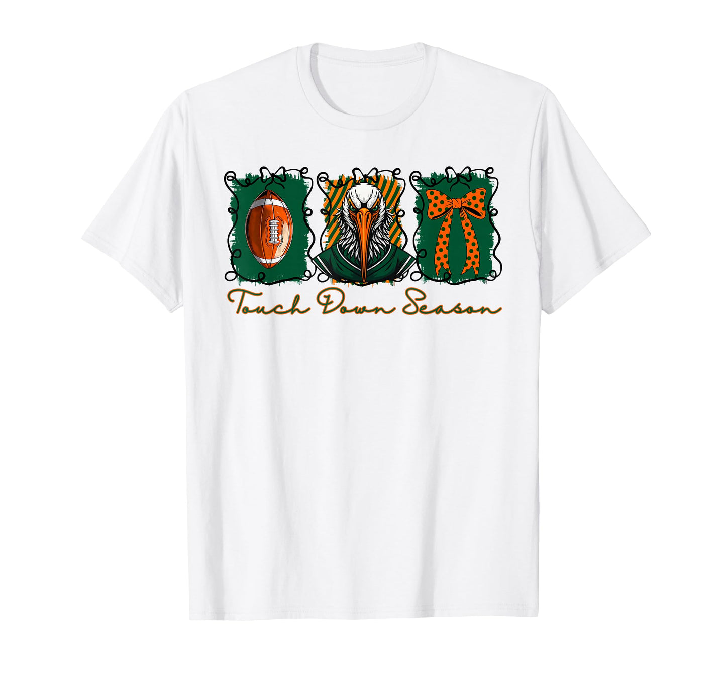 Hurricanes Football Game Day School Mascot Team Spirit T-Shirt