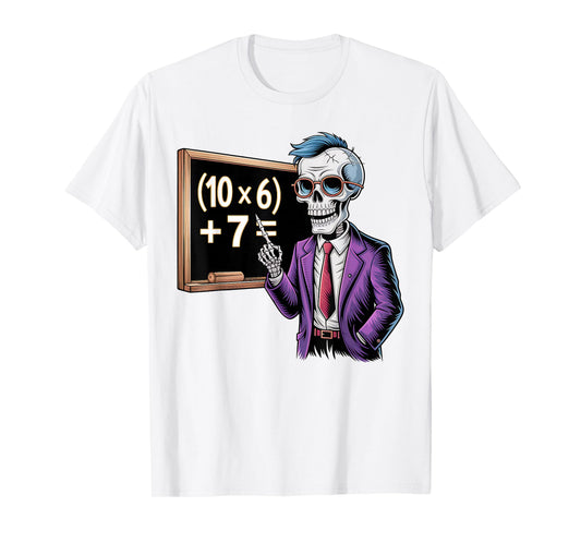 67 Math Teacher Meme Brainrot Six Seven Halloween Equation T-Shirt