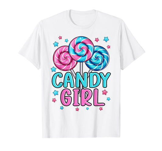 Cute Lollipop Candy Design for Women Girl Toddler Kids T-Shirt