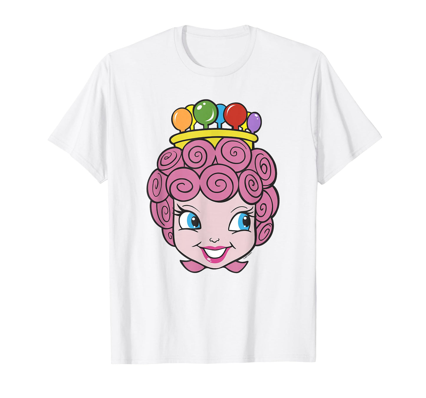Candy Land Halloween Princess Lolly Big Face Portrait T-Shirt