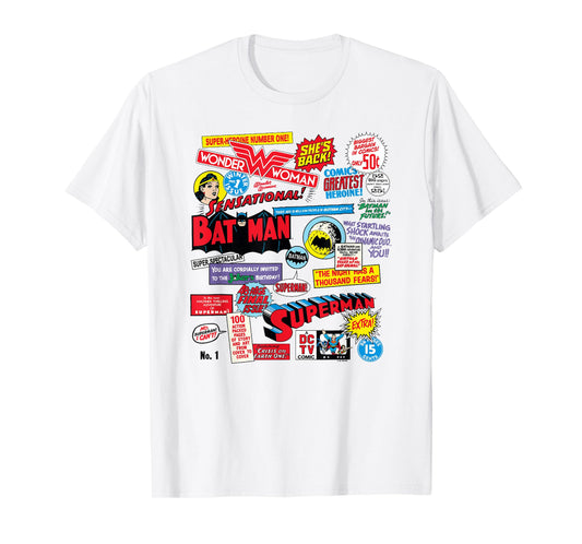 DC Comics Justice League Classic DC Universe Comics Quotes T-Shirt