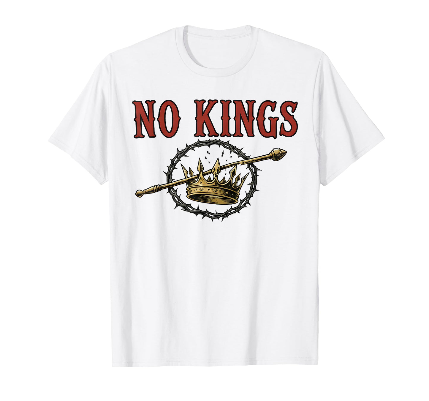 Vintage Anti-Monarchy Save Democracy No Kings T-Shirt
