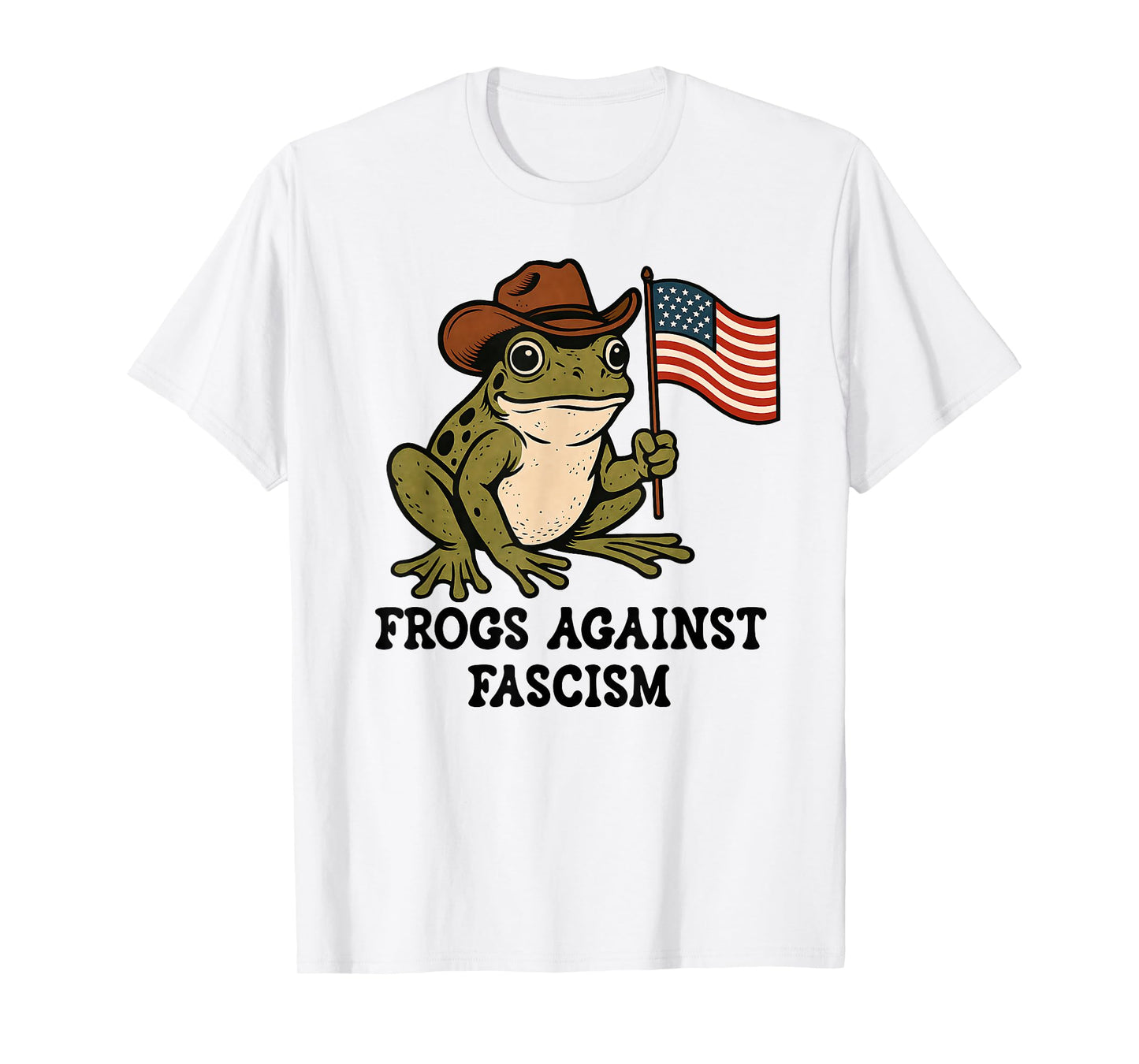 Frogs Against Fascism Anti-Fascism Frog Off to Fight Fascism T-Shirt