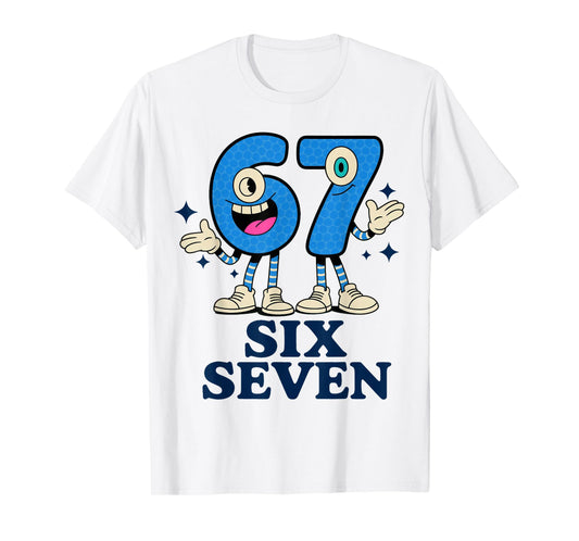 67 Six Seven 6-7 - Italian Brainrot Kids Gaming Meme T-Shirt