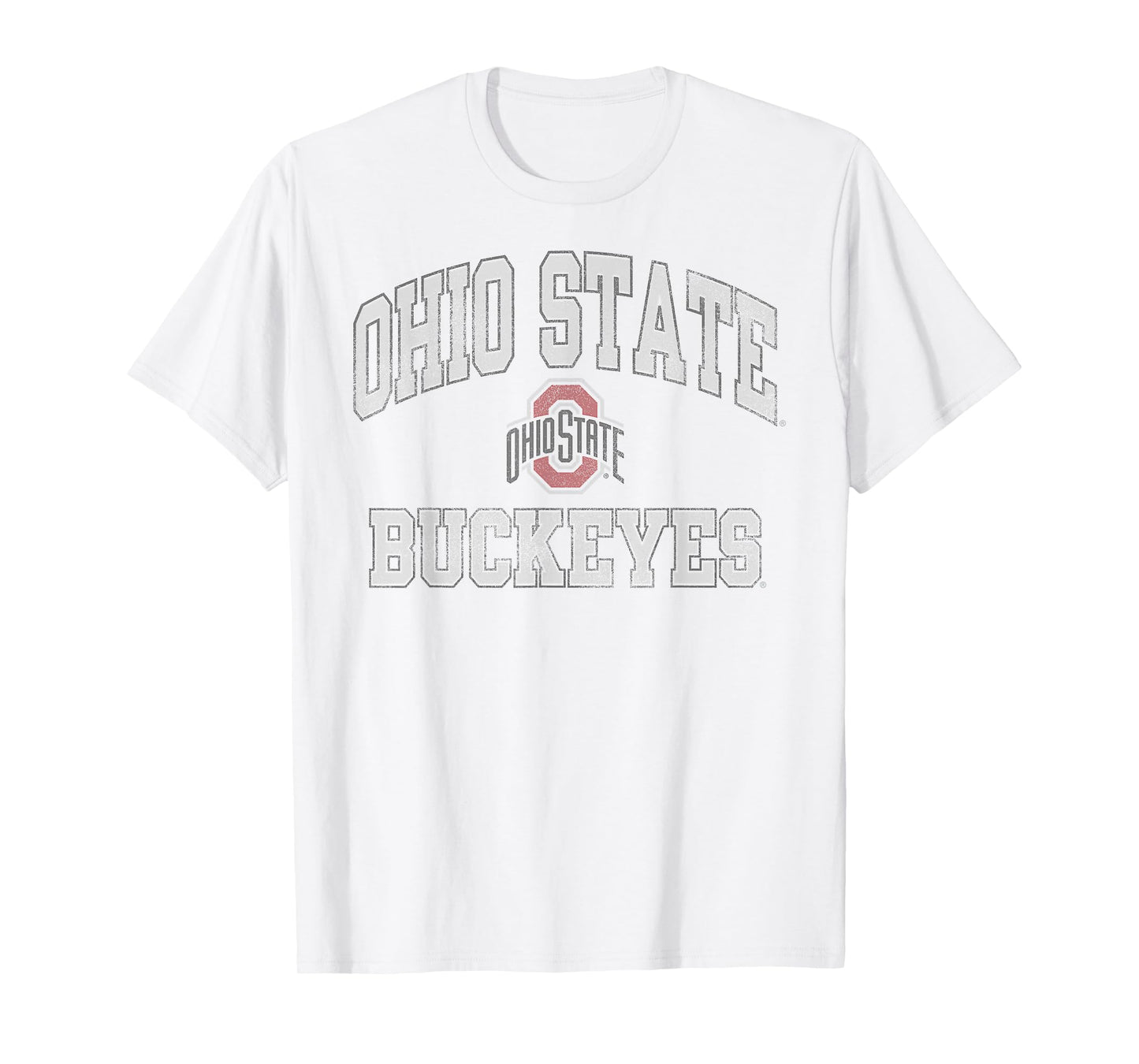 Ohio State Buckeyes Vintage Worn Gray Officially Licensed T-Shirt