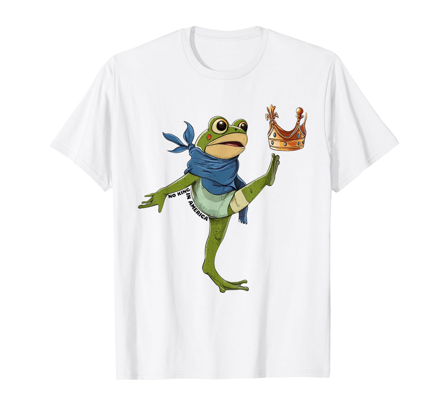 Frog No Kings in America We The People Political T-Shirt