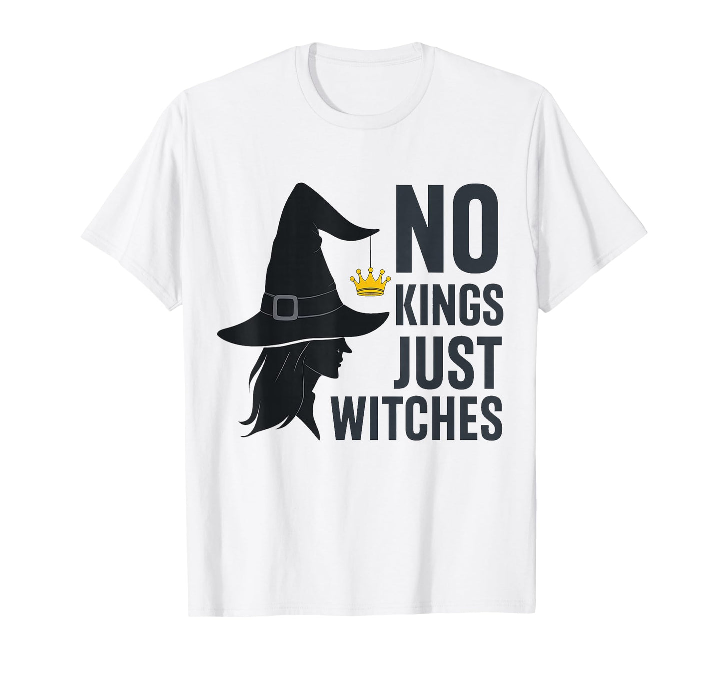 No Kings Just Witches Funny Witchcore Halloween Art T-Shirt