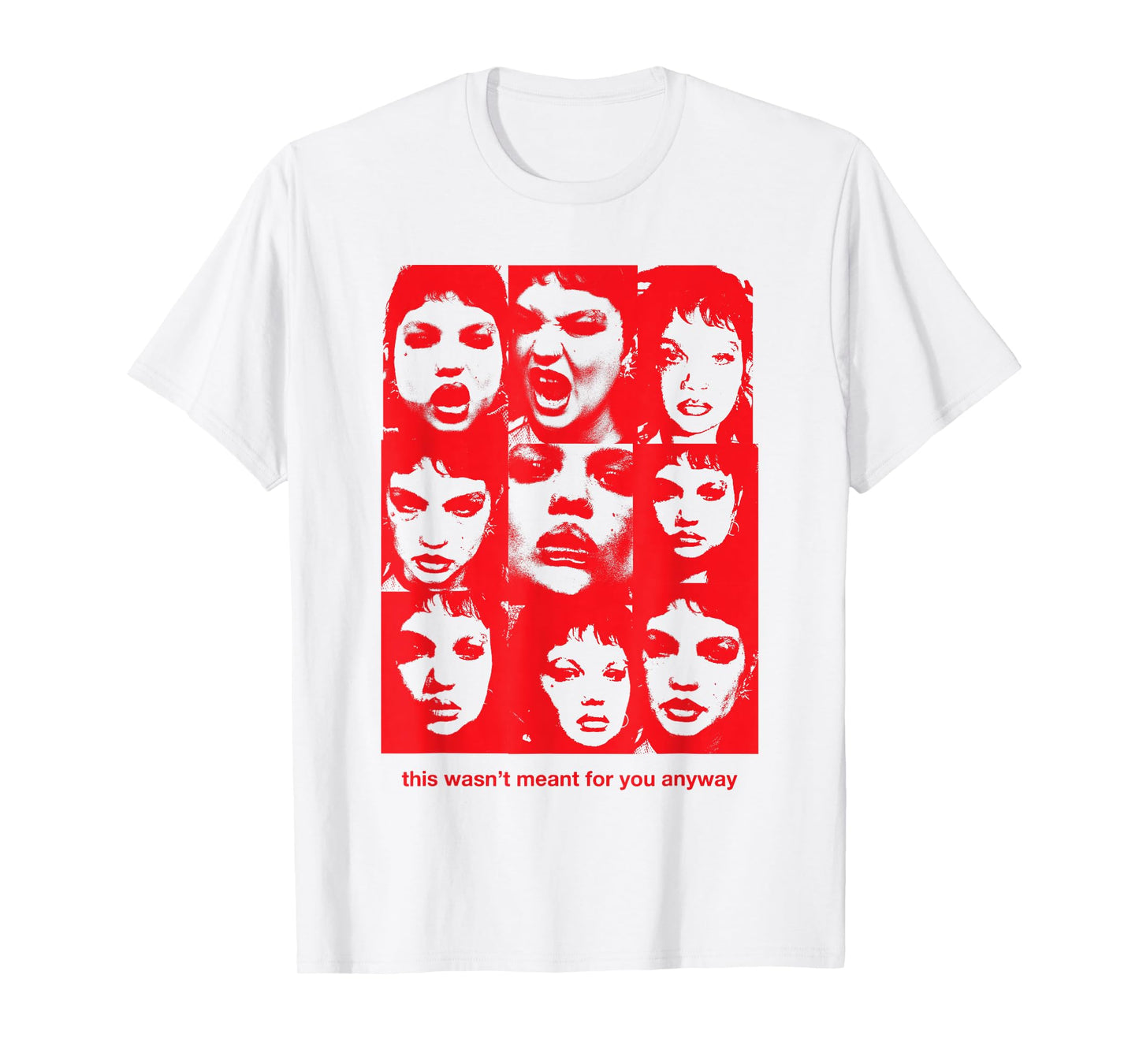 Official Lola Young Red Photo Grid T-Shirt
