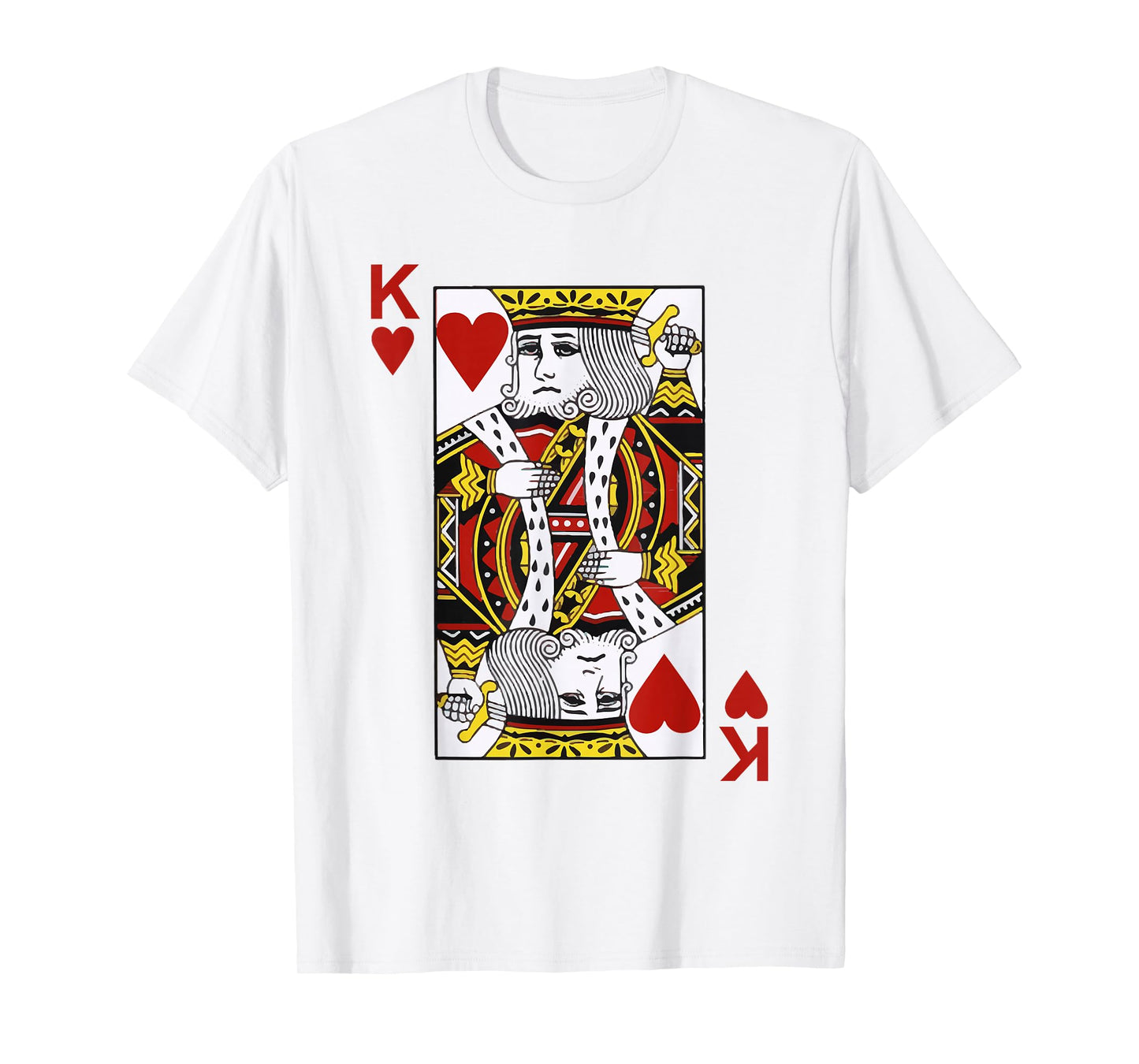 King of hearts Blackjack Cards Poker 21 K T-Shirt