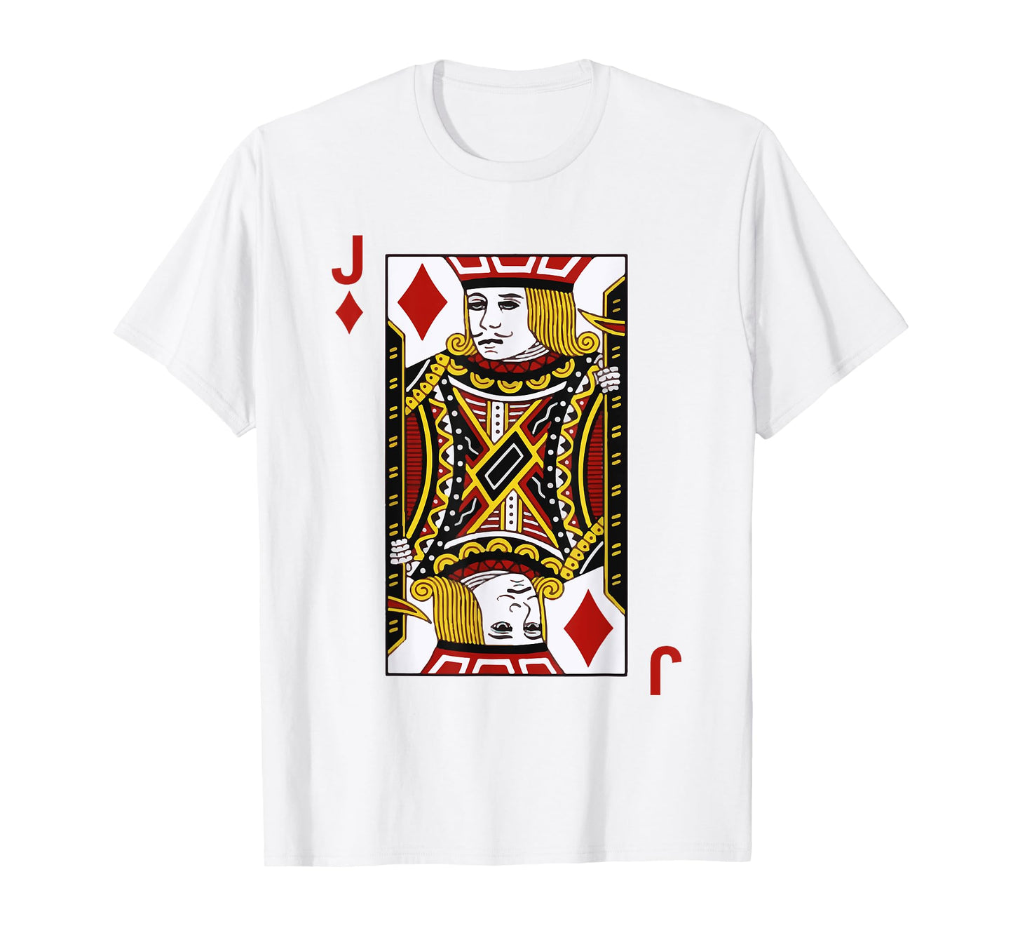 Jacks of Diamonds J Blackjack Playing Cards Tshirt T-Shirt