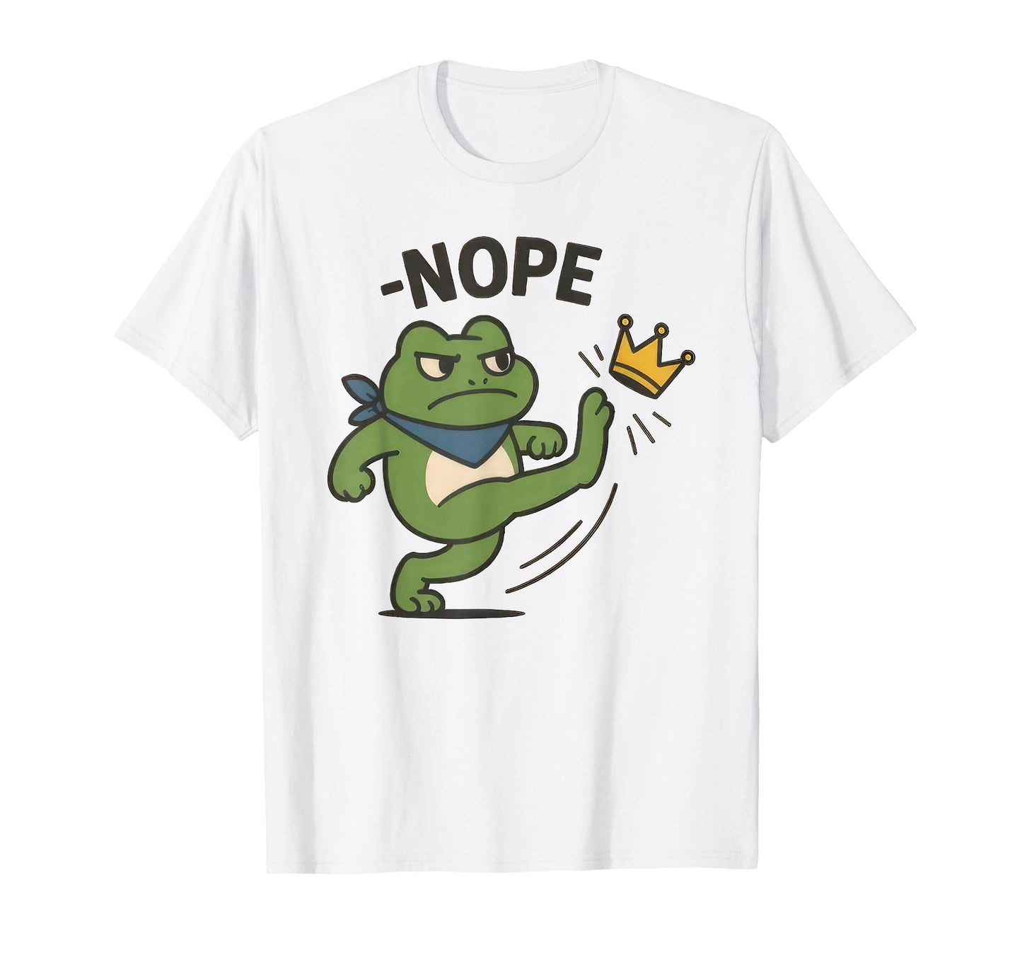 White Portland Frog Tee No Kings Shirt Men Women No Kings T-Shirt