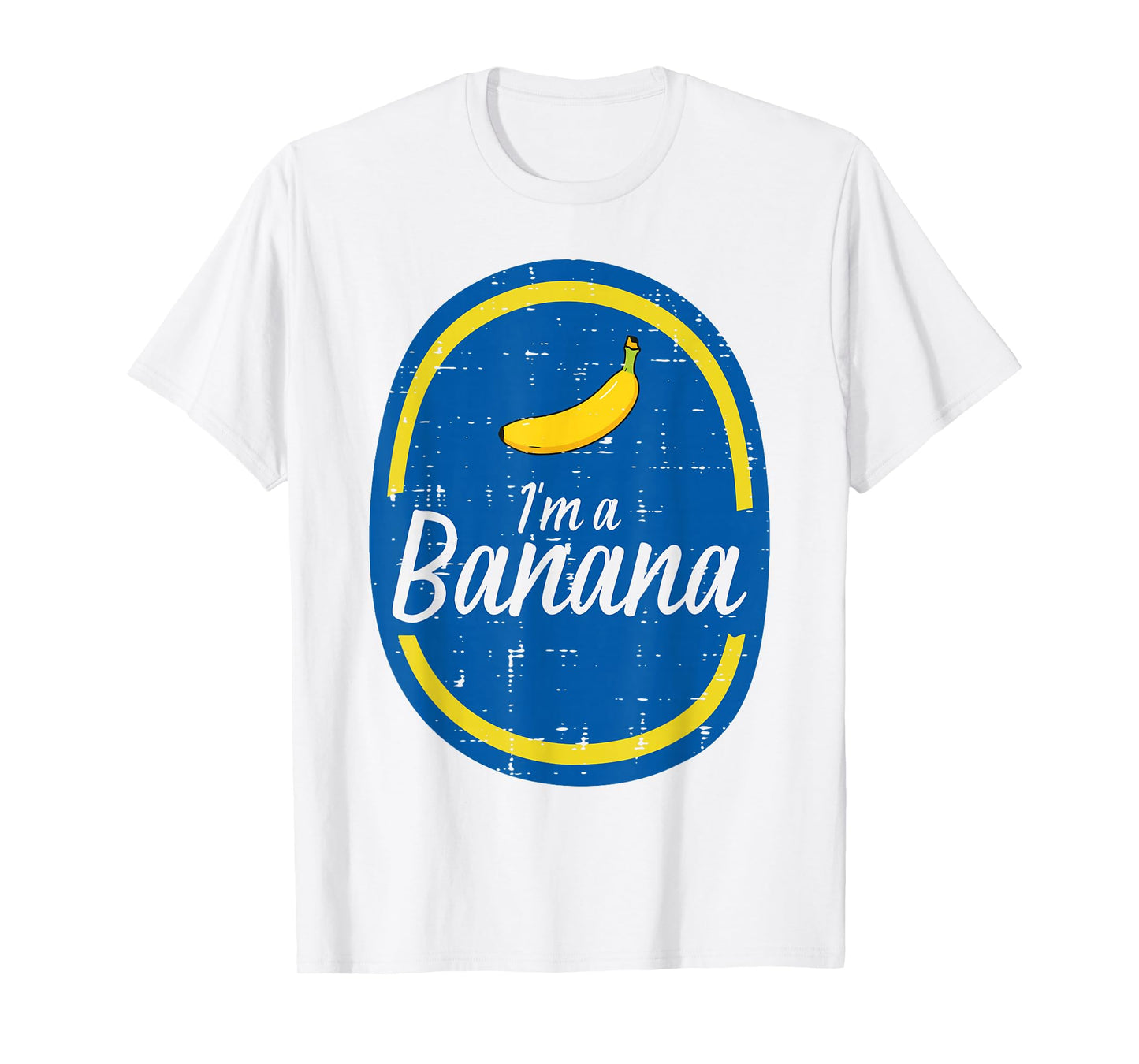 Im A Banana Sticker Fruit Halloween Costume Men Women Kids T-Shirt