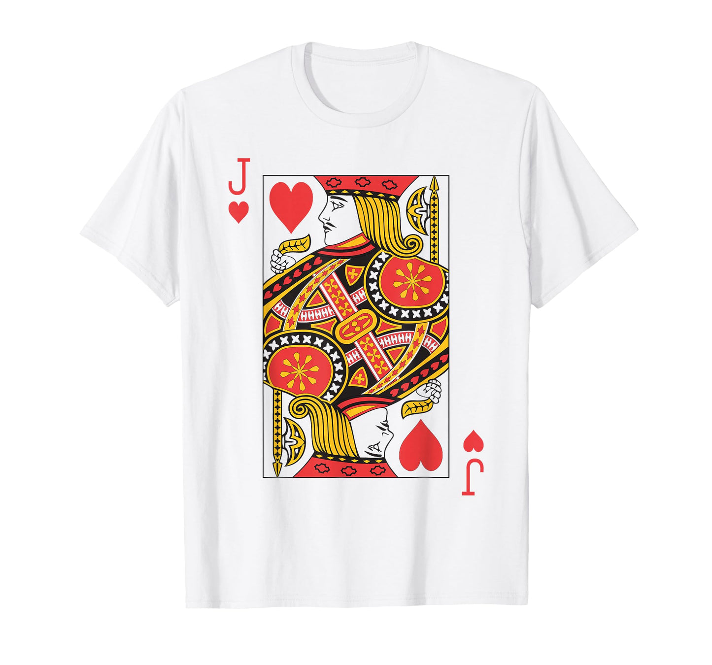Jack of Hearts | Royal Flush Group Costume Playing Card T-Shirt