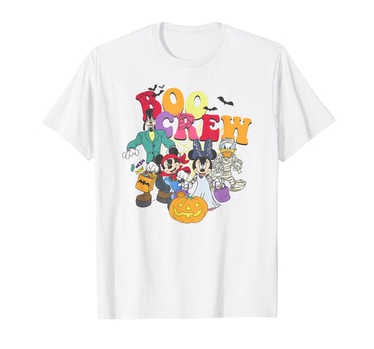 Disney Mickey And Friends Halloween Boo Crew Group Shot T-Shirt