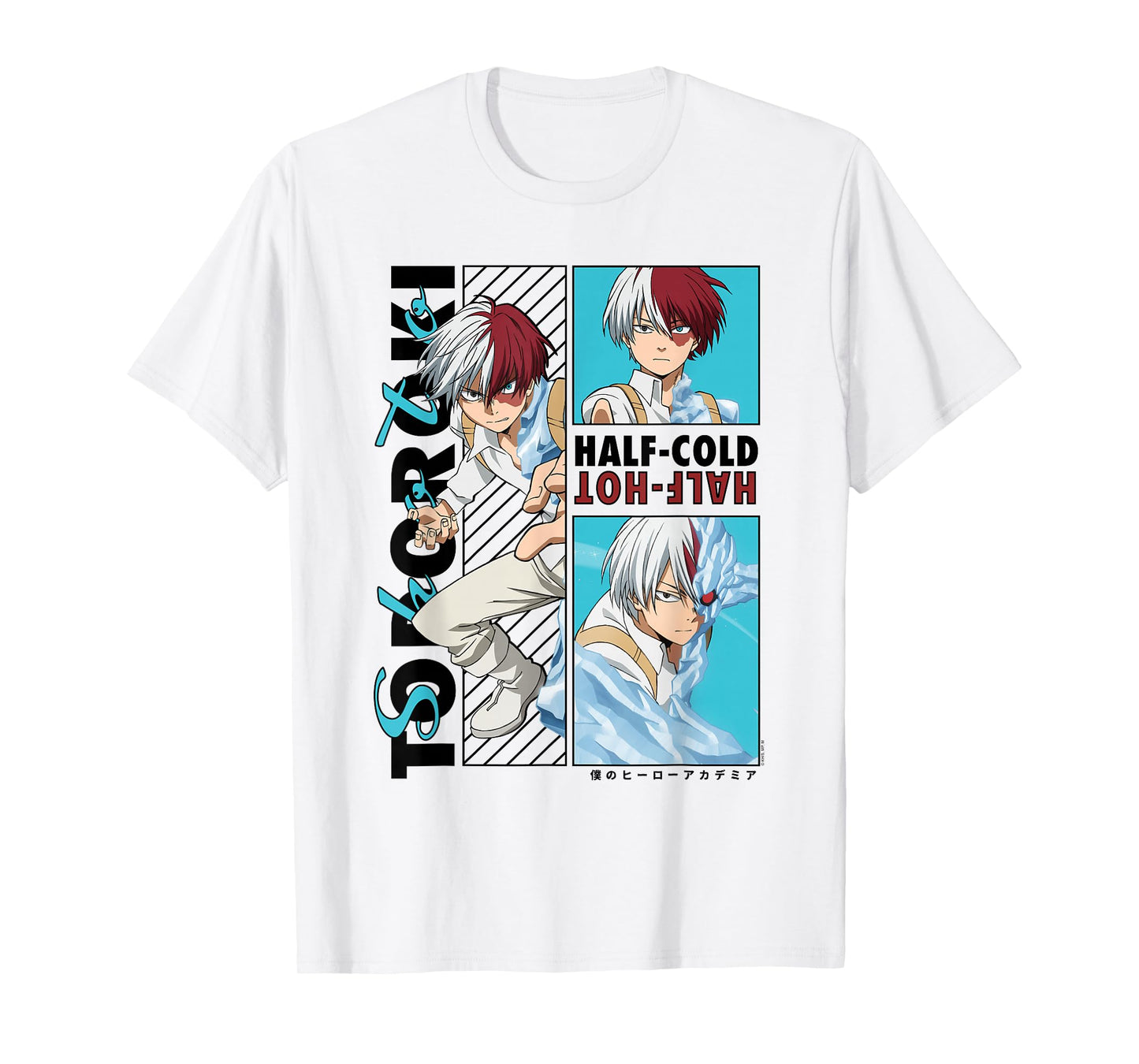 My Hero Academia Todoroki Half-Cold Half Hot Anime T-Shirt