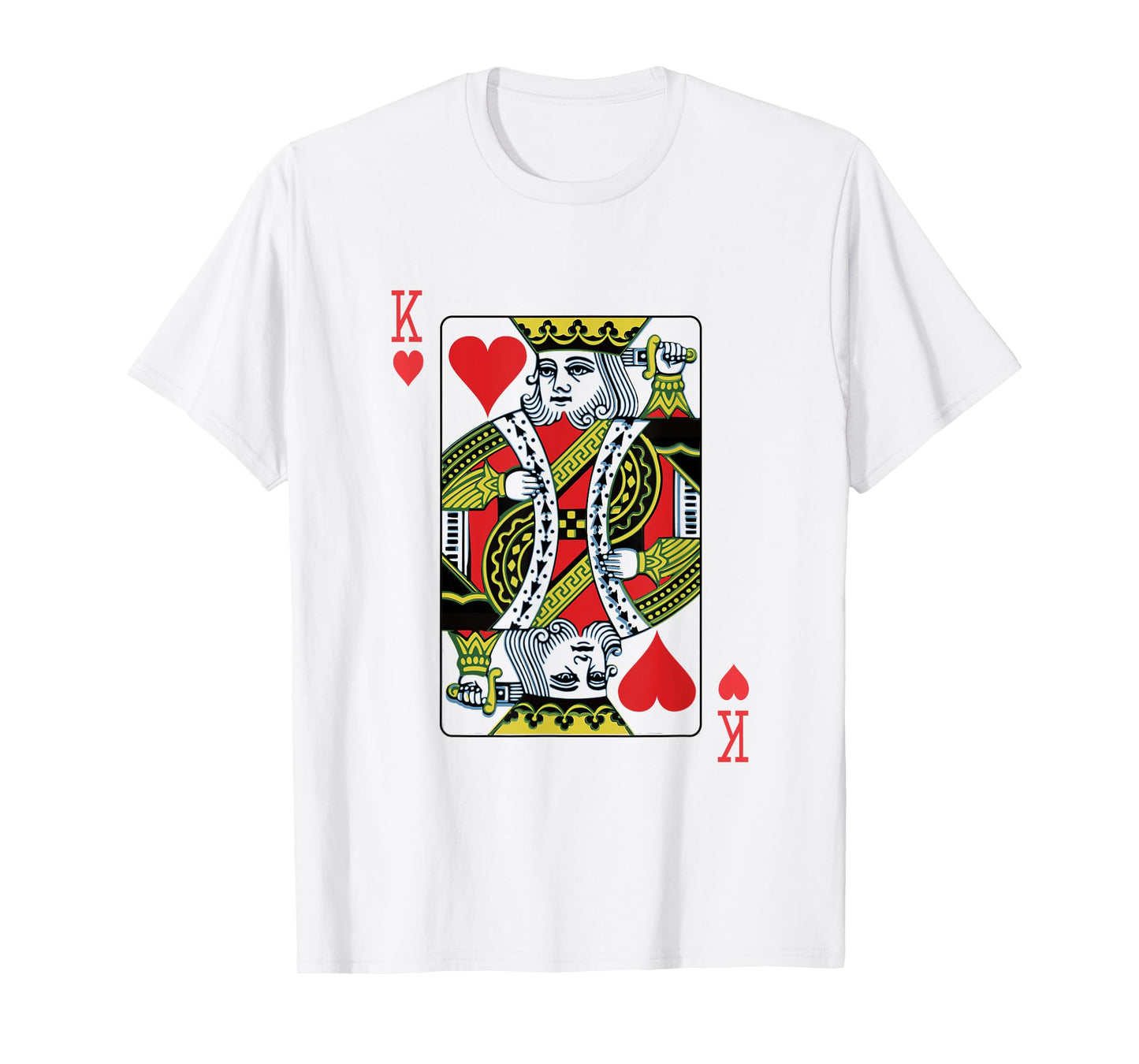 King of Hearts Playing Card Poker T-Shirt