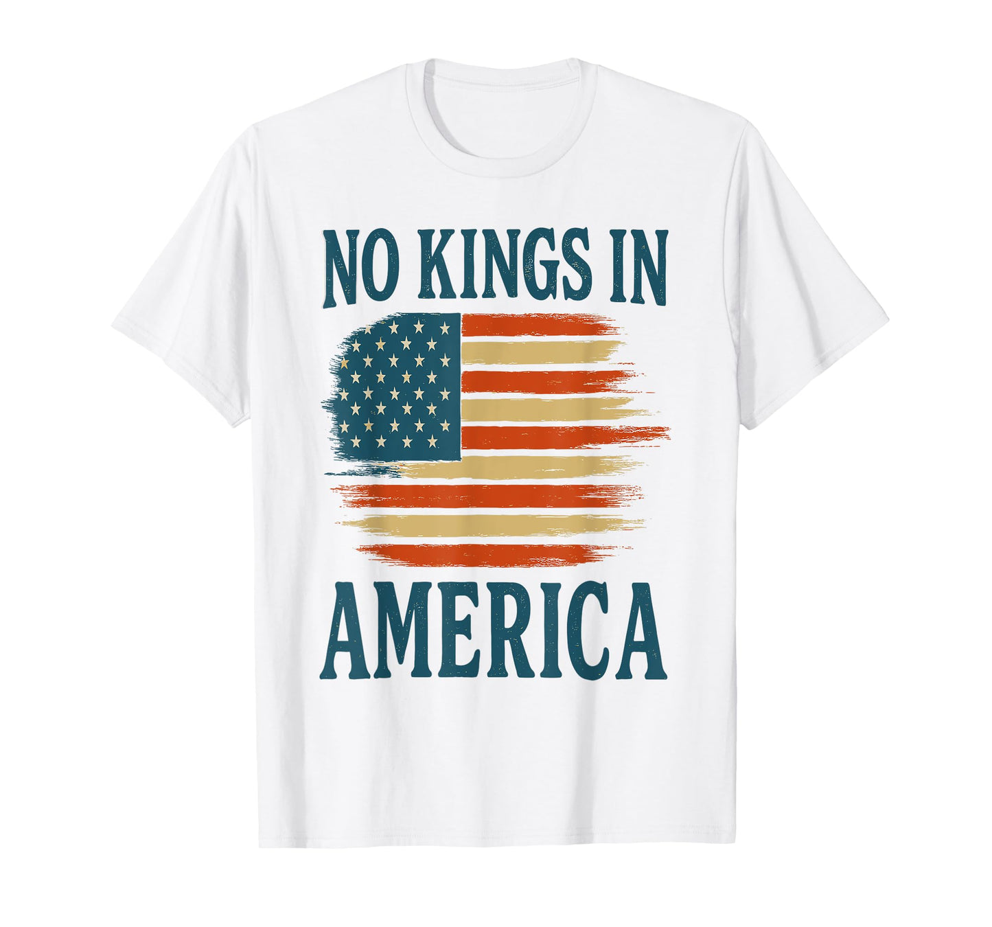 No Kings Vintage Patriotic Freedom Liberty Usa Liberty T-Shirt