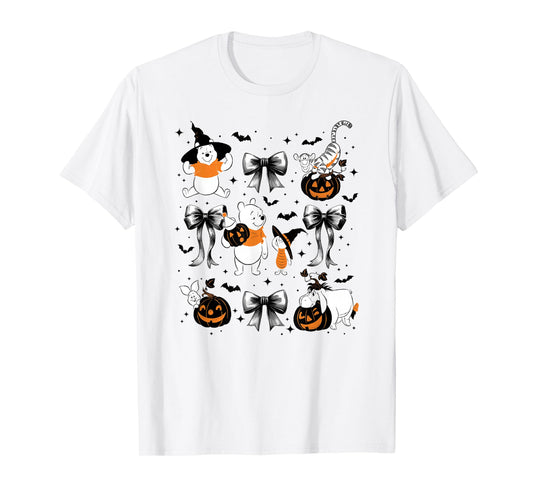 Disney Winnie The Pooh Halloween Spooky Bows Set T-Shirt