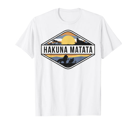 Disney Lion King Hakuna Matata Sunset Graphic T-Shirt T-Shirt