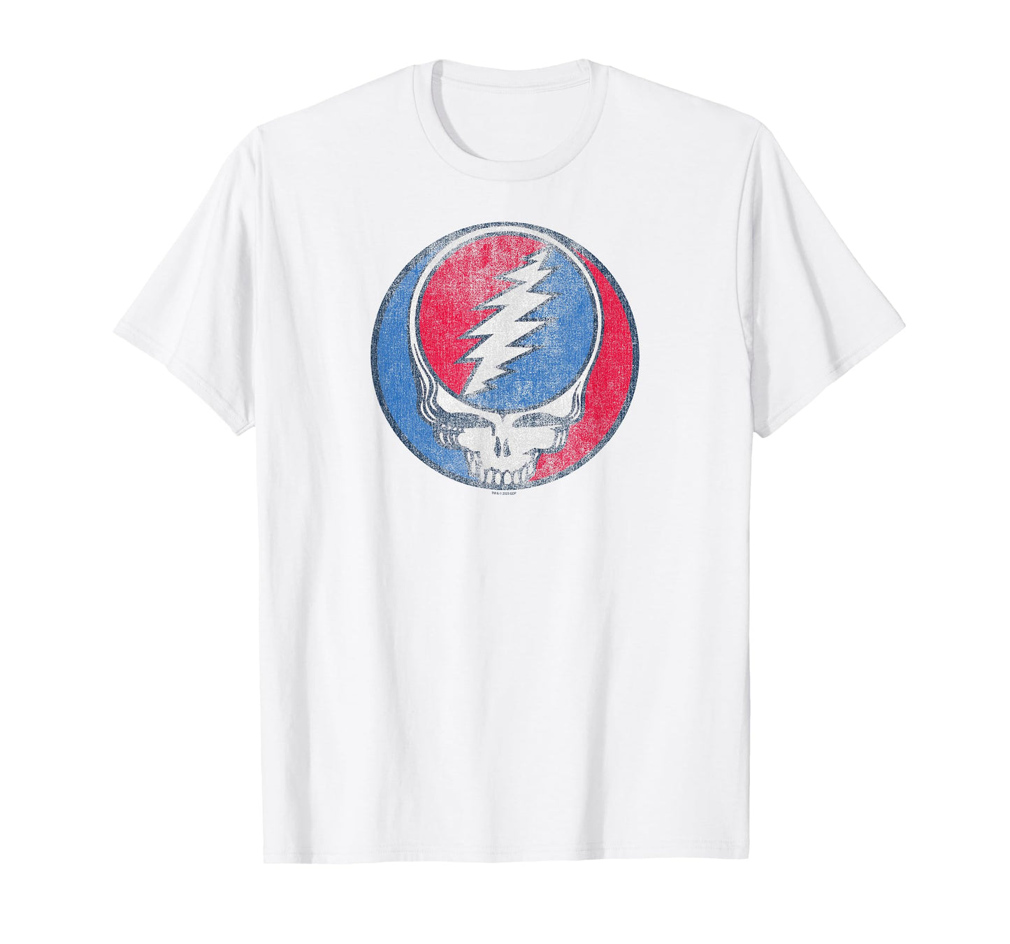 Grateful Dead Distressed Steal Your Face Logo Vintage Band T-Shirt