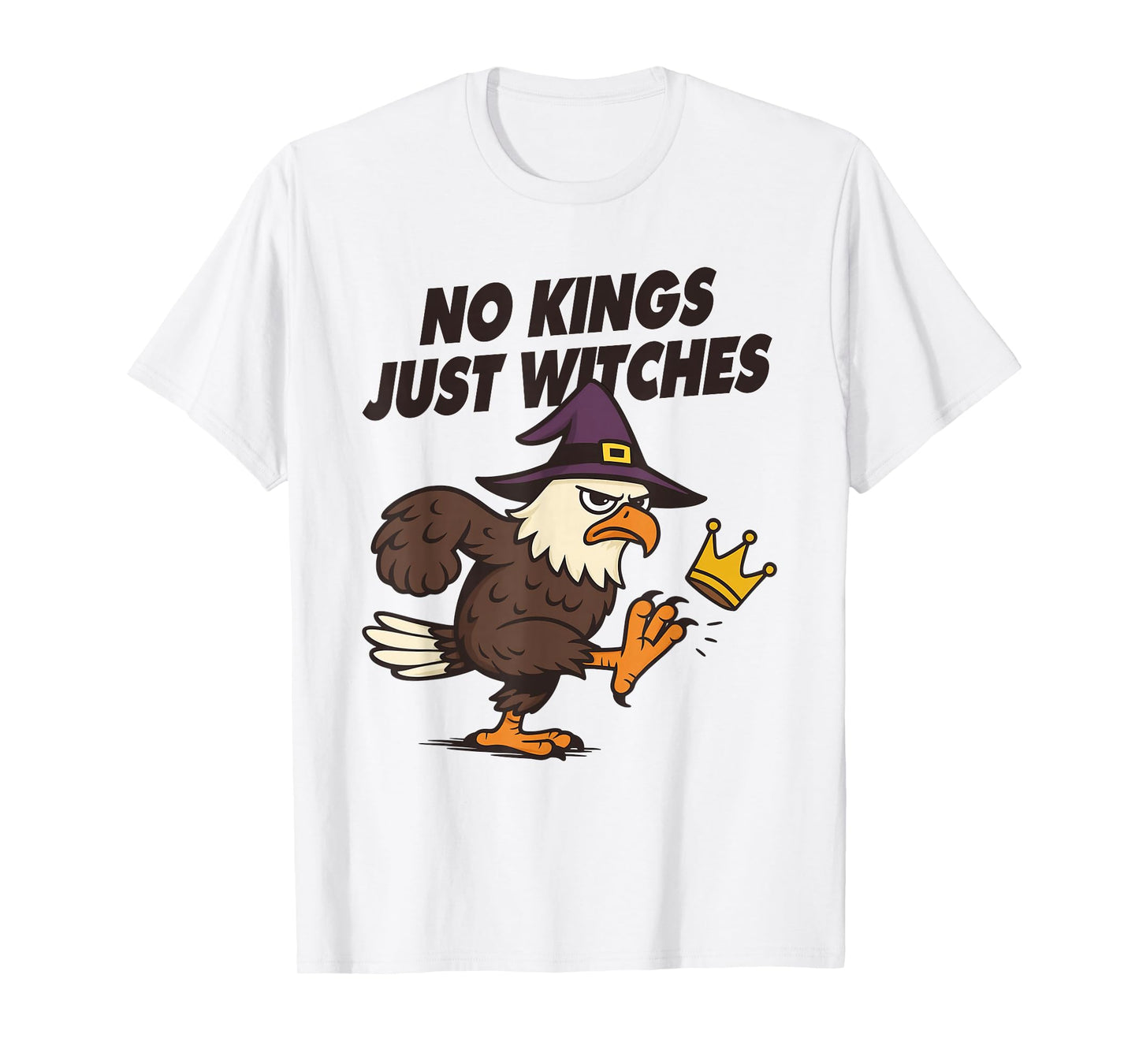 No Kings Just Witches Funny Feminist Witchcore Halloween T-Shirt