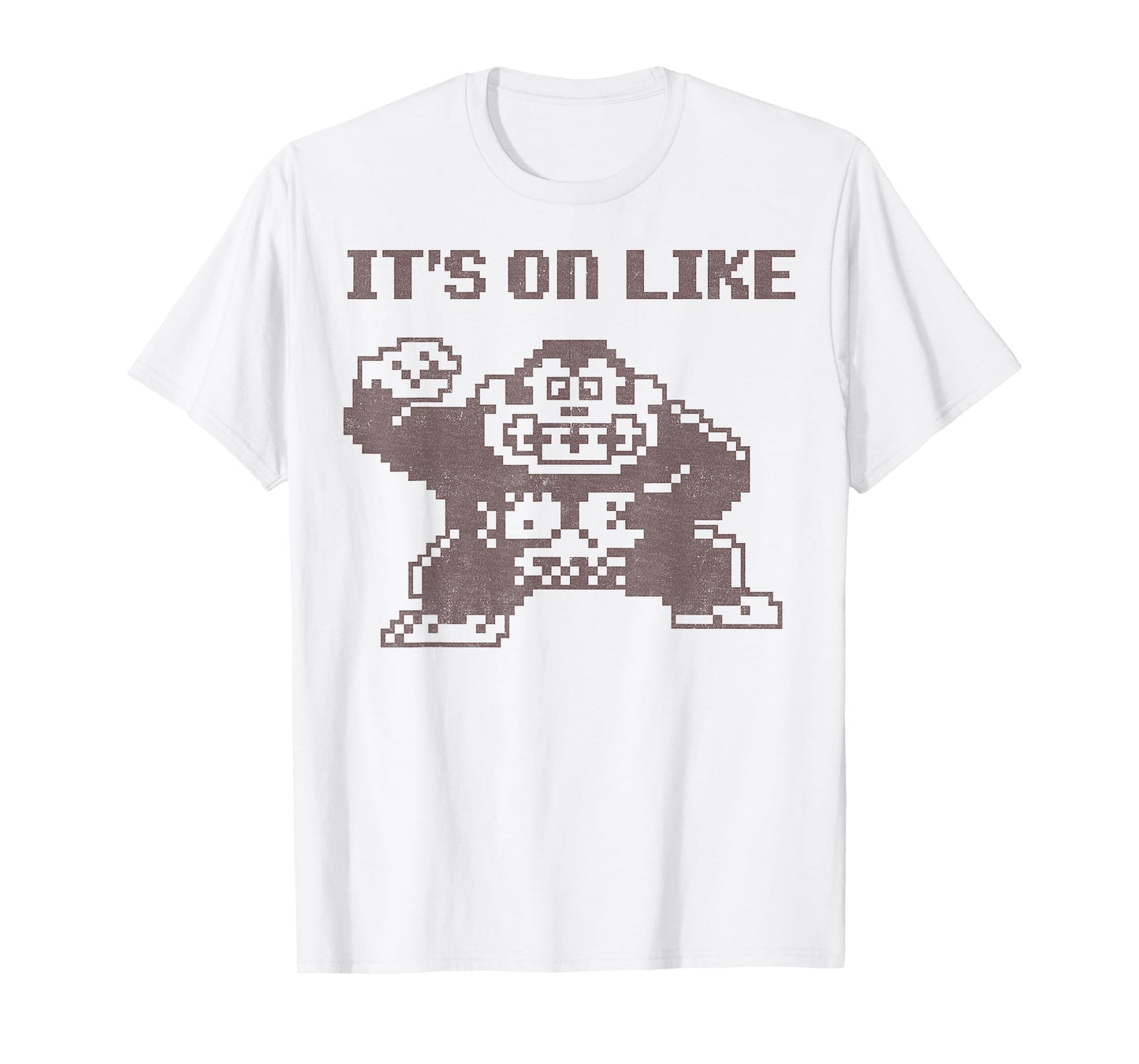 Nintendo Donkey Kong It's On Like Text Poster T-Shirt