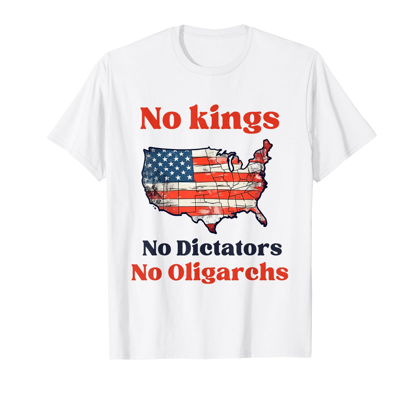 No Kings No Dictators No Oligarchs Anti Oligarchy Activism T-Shirt