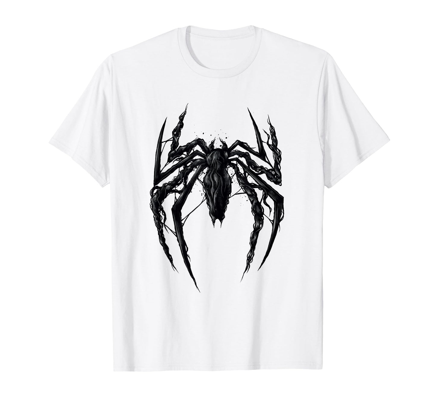 Marvel Spider-Man 2 Venomized Black Spider Chest Emblem T-Shirt