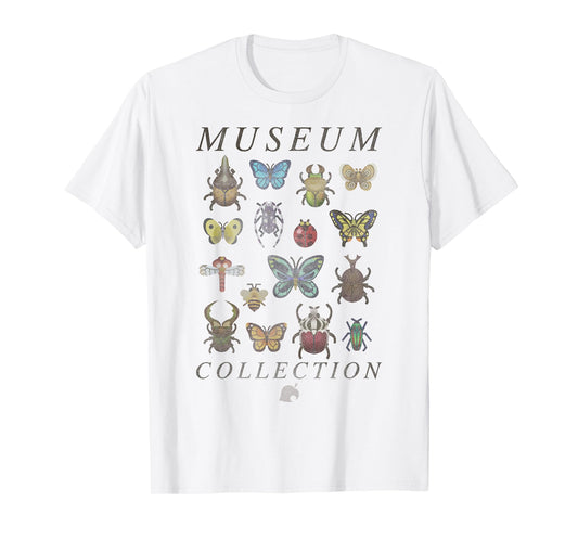 Animal Crossing Bugs Museum Collection Short Sleeve T-Shirt