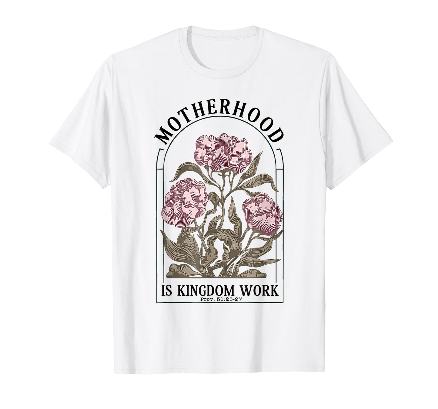 Motherhood is Kingdom Work Christian Mothers Day T-Shirt